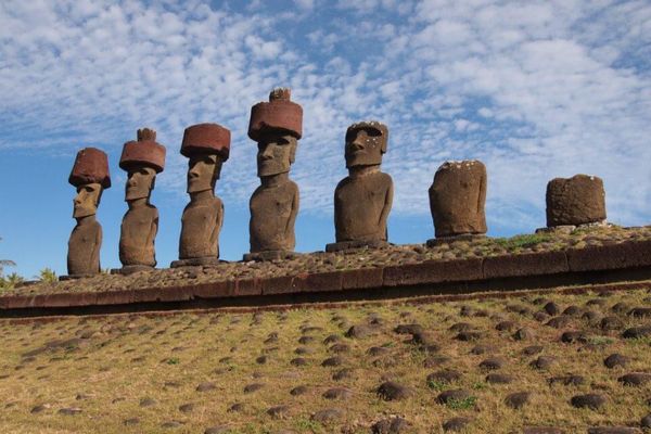 チリ・Arica「７ヶ月２８ヶ国世界一周（チリ）」の写真：モアイさん