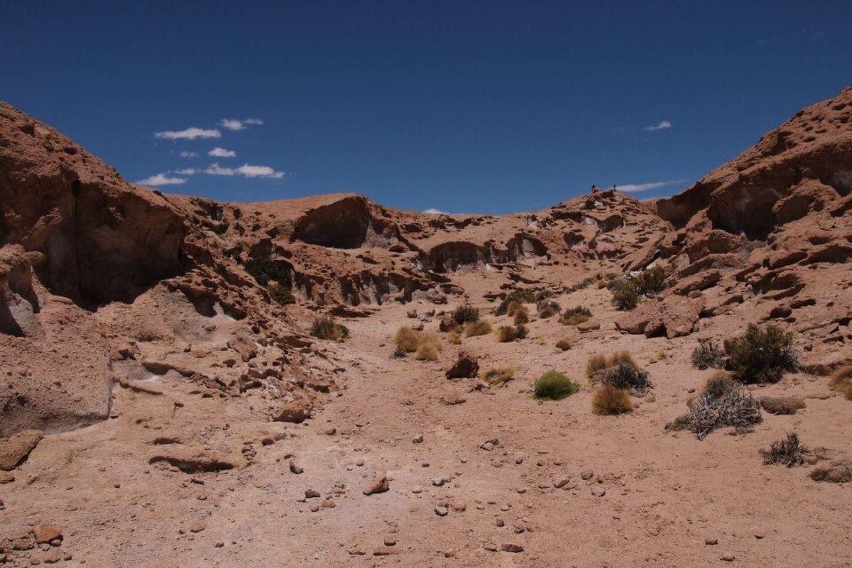ボリビアの岩山