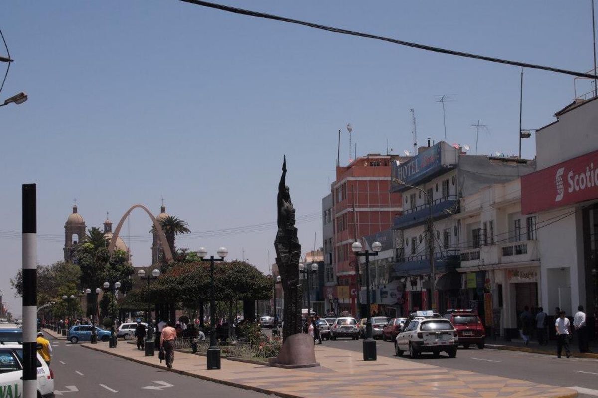 タクナの町の中心