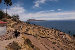 チチカカ湖の島での生活