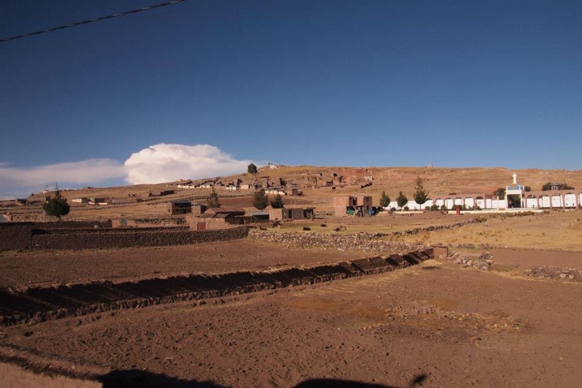 プーのからアレキパへ行く夜行バスの車窓から