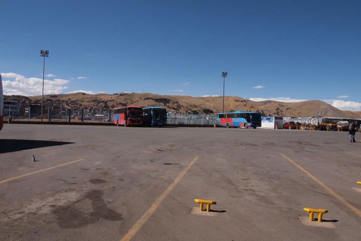 プーのからアレキパへ行く夜行バスの車窓から