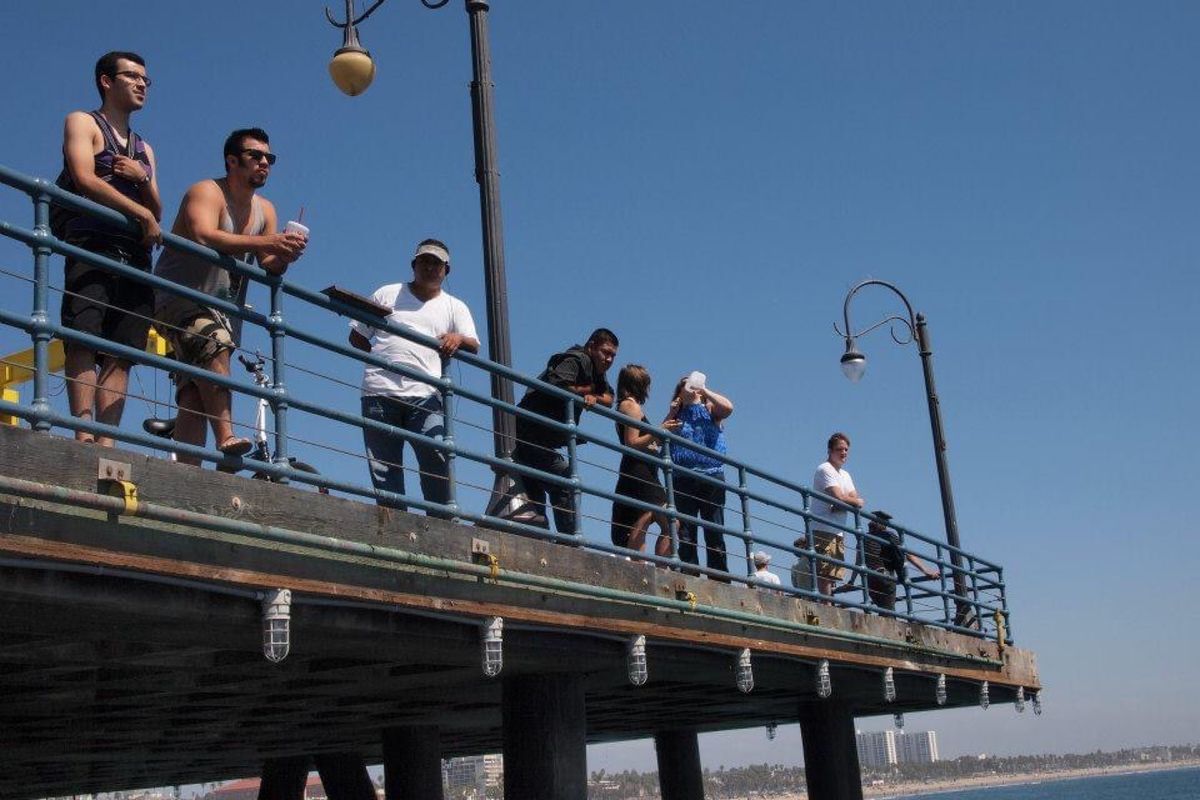 サンタモニカのビーチへ