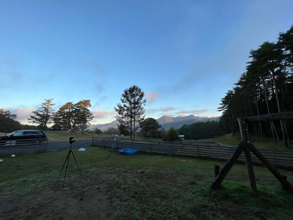 日本・山梨県「キャンプ　マウントフジキャンプリゾート」の写真：朝日

富士山の麓側にあり、富士山は見え...