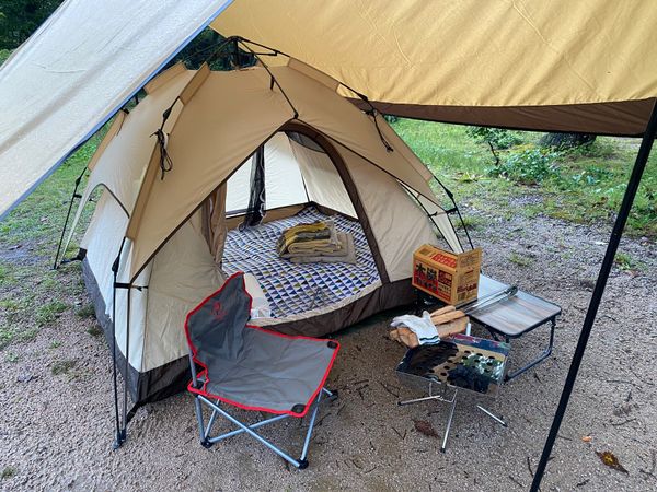 日本・鳥取県「休暇村　奥大山（わ」の写真：えげつない雨でした☔️