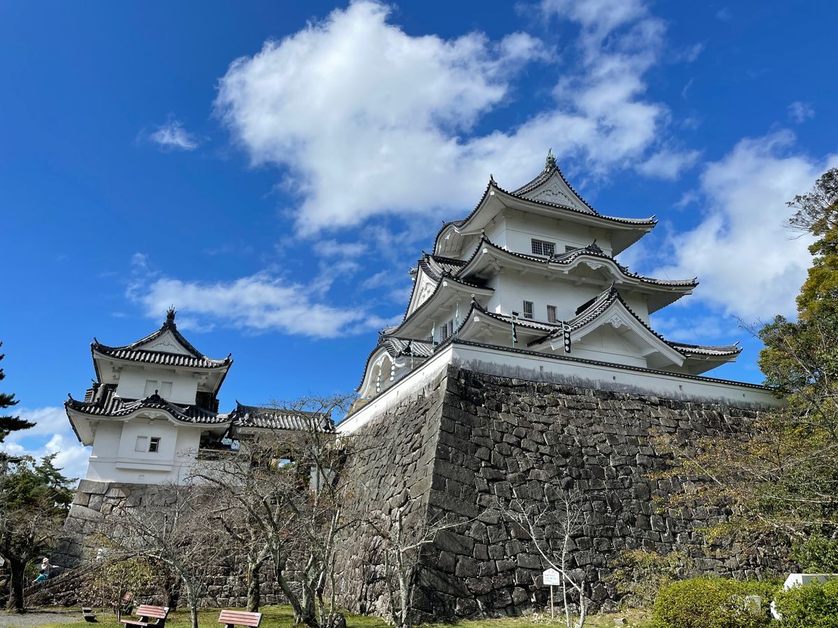 伊賀上野城。天守は昭和10年に再建されたものだそうです。