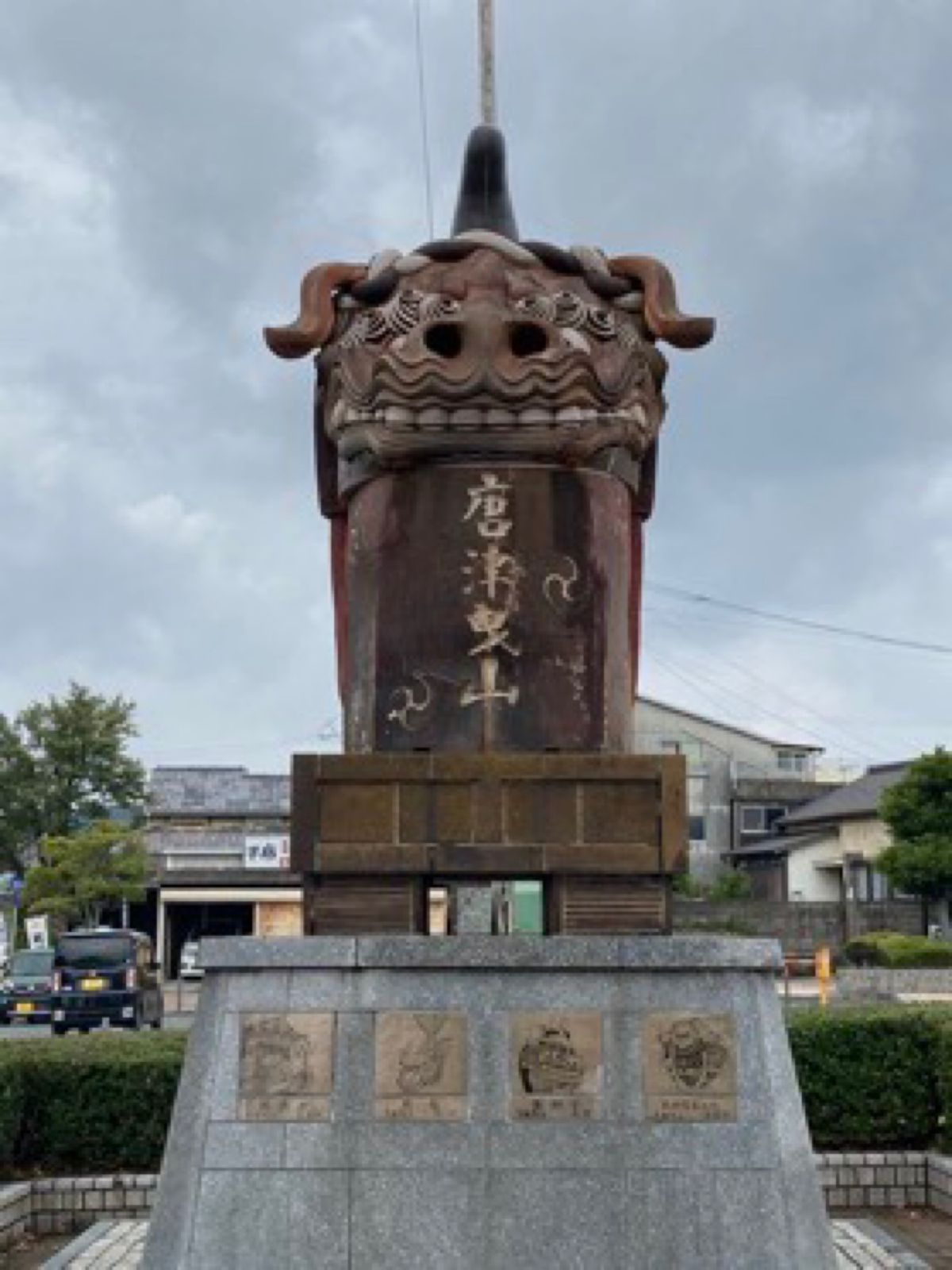 唐津駅周辺。この後、商店街を散策したよ。