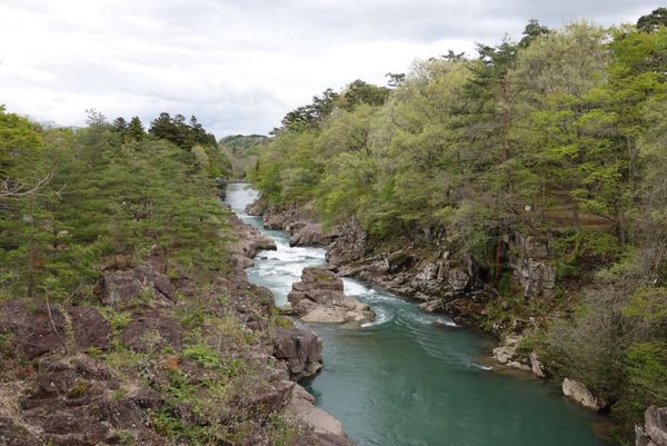日本・岩手県「岩手旅行」の写真：1日目
一関駅からバスに乗り厳美渓へ
残...