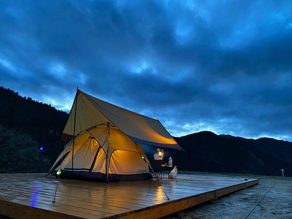 日本・兵庫県「若杉高原おおやキャンプ場（わ」の写真