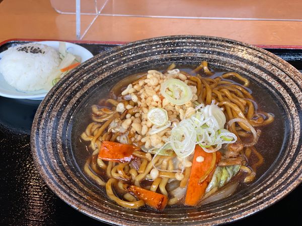 日本・北海道「青森の旅🚗💨」の写真：10月21日に食べたもの。
黒石つゆ焼き...