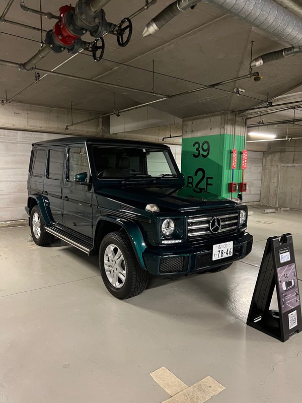 日本・山梨県「ふもっぱらキャンプ/Mercedes me Forest」の写真：メルセデスベンツGグラス 350
今日乗...