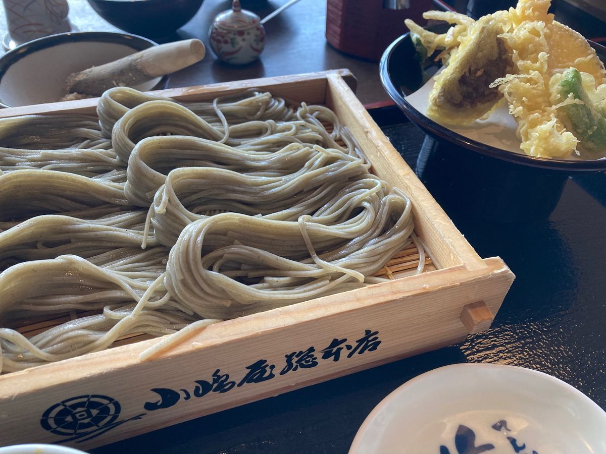 #小嶋屋総本店 #へぎそば

こりこり食感でおいしい！