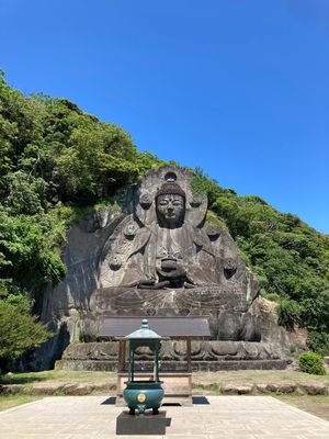 鋸山は天気が良くて気持ち良かったです！
日本寺の大仏まではひたすら階段を下...