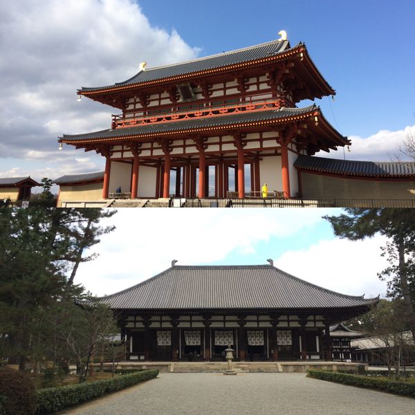 日本・奈良県「一人旅 奈良」の写真：平城宮跡
唐招提寺
東大寺
薬師寺
興福寺
