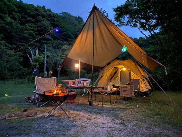 日本・鳥取県「緑水湖オートキャンプ場（わ」の写真