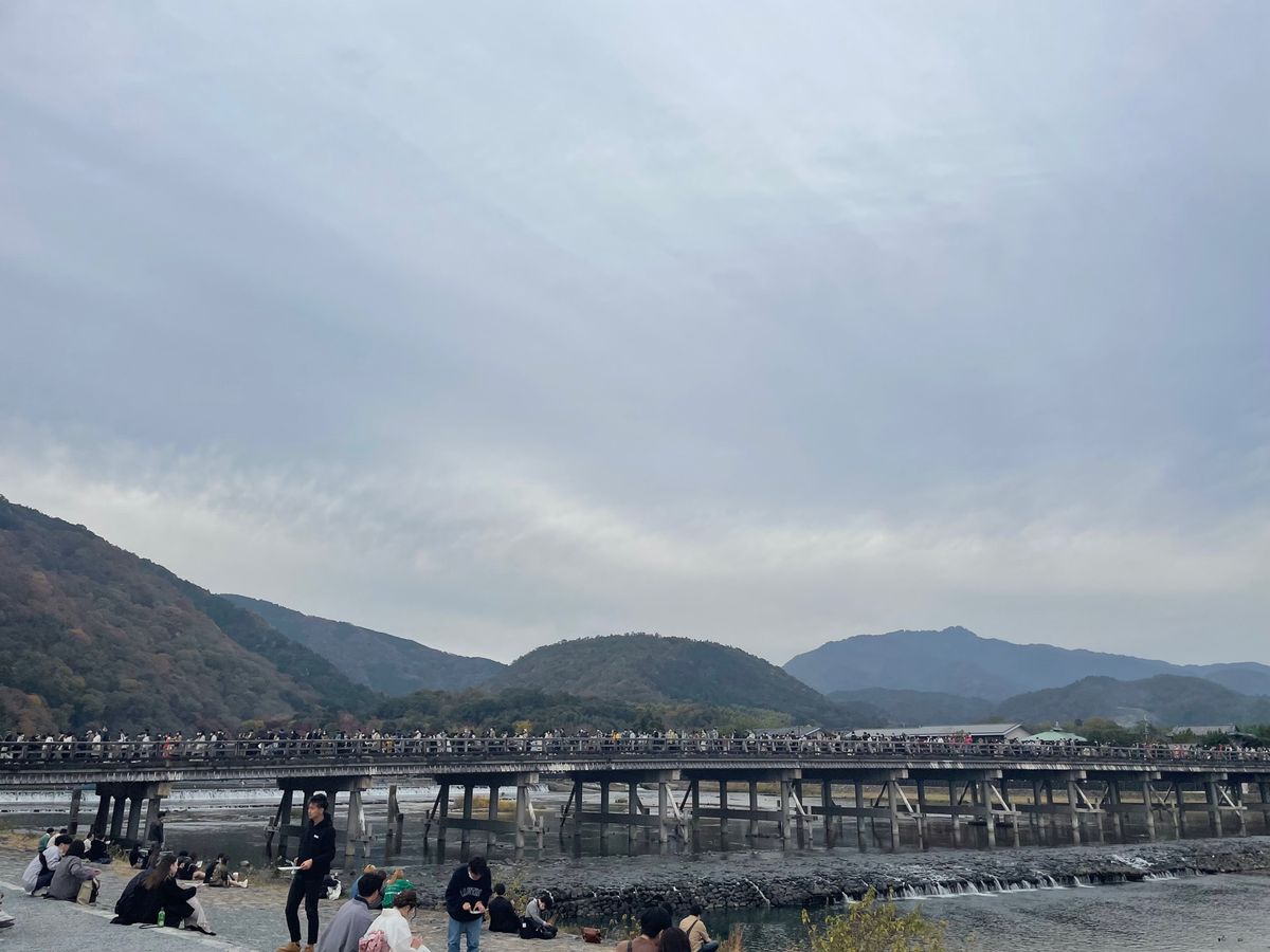 午後は嵐山ヘ。コロナ騒動も収束の気配。休日の紅葉シーズンの嵐山の混雑を舐め...