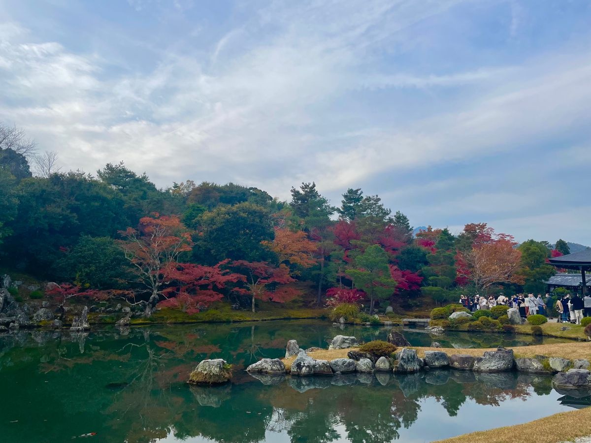 最後は天龍寺。世界遺産にも指定されている場所。庭園は美しいです。