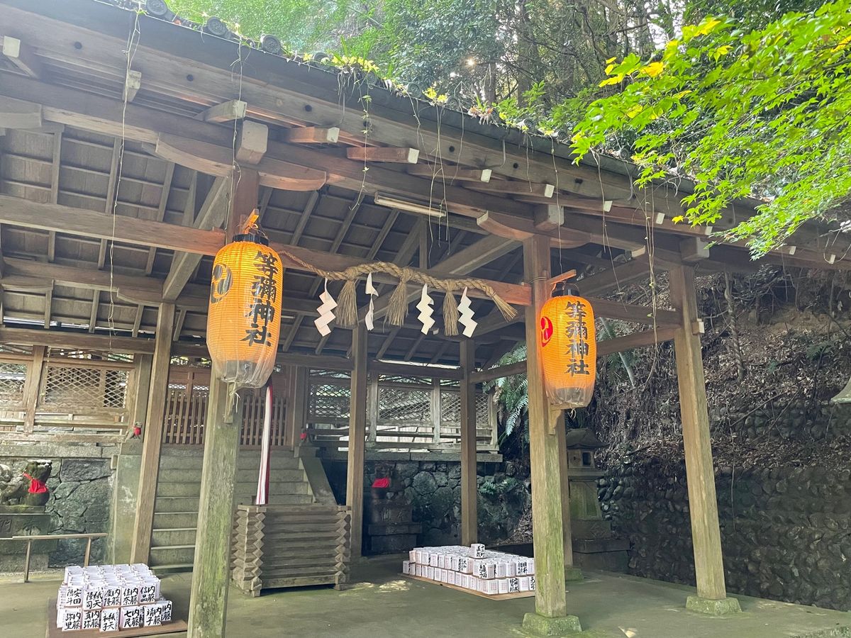 桜井市にある等彌（とみ）神社の紅葉。訪れる人も比較的少ないのでゆっくりと紅...