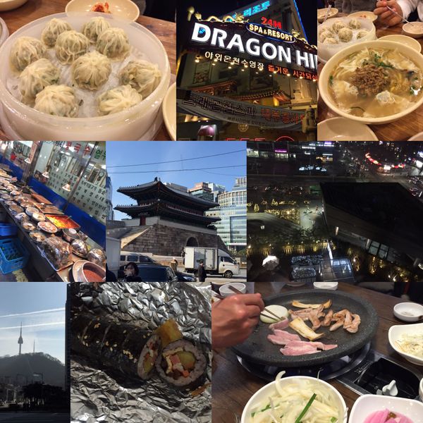 大韓民国 (韓国)・ソウル「韓国旅行」の写真：キンパ、焼肉、アヒルの薬膳と色々食べたし...