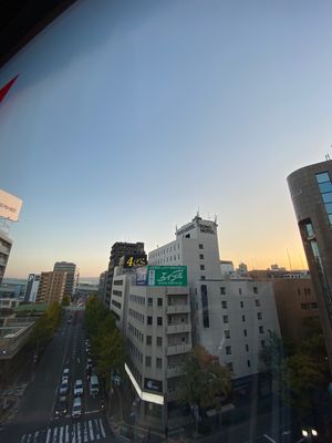 博多駅のイルミネーションが綺麗だったな。