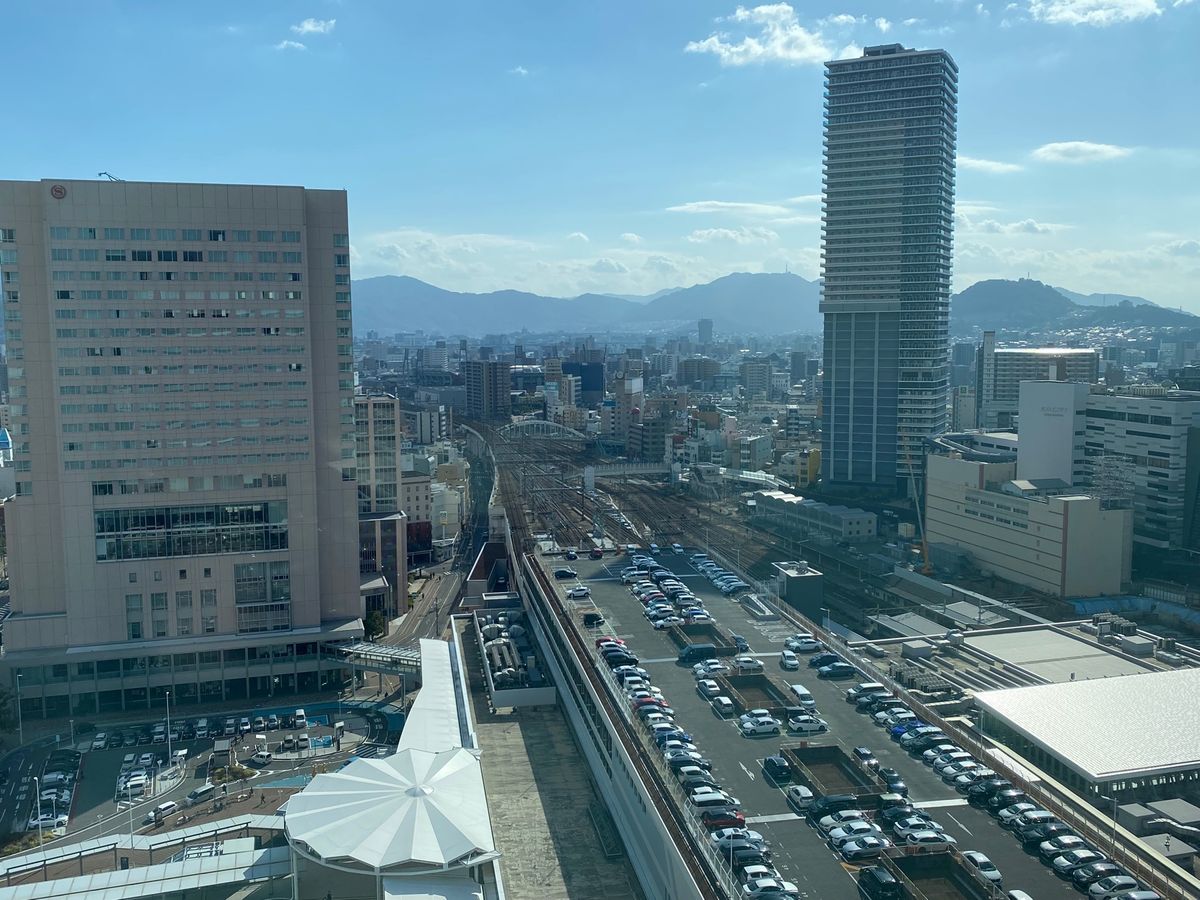 この日はまずはホテルグランヴィア広島でお仕事

21階からの眺め、絶景！