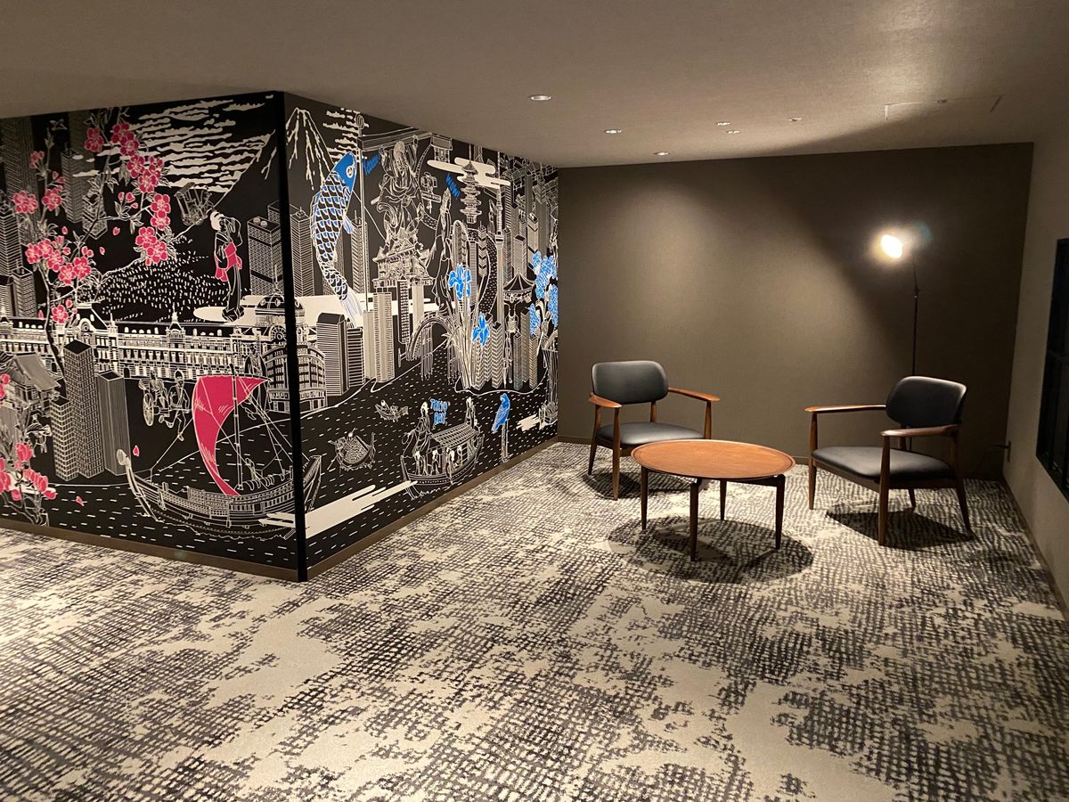 ホテルのフロント周辺です