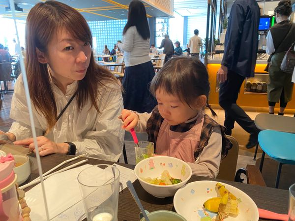 日本・千葉県「妻が泊まってみたいというホテル宿泊の旅」の写真：朝はブッフェ