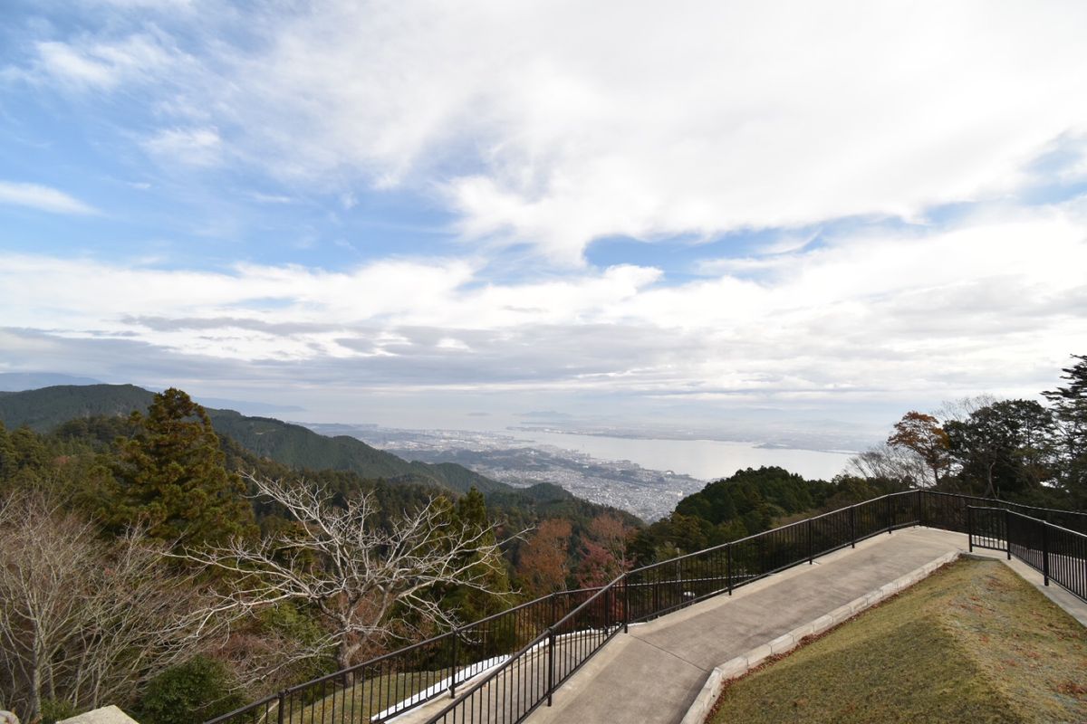 ケーブル延暦寺駅から見た琵琶湖！