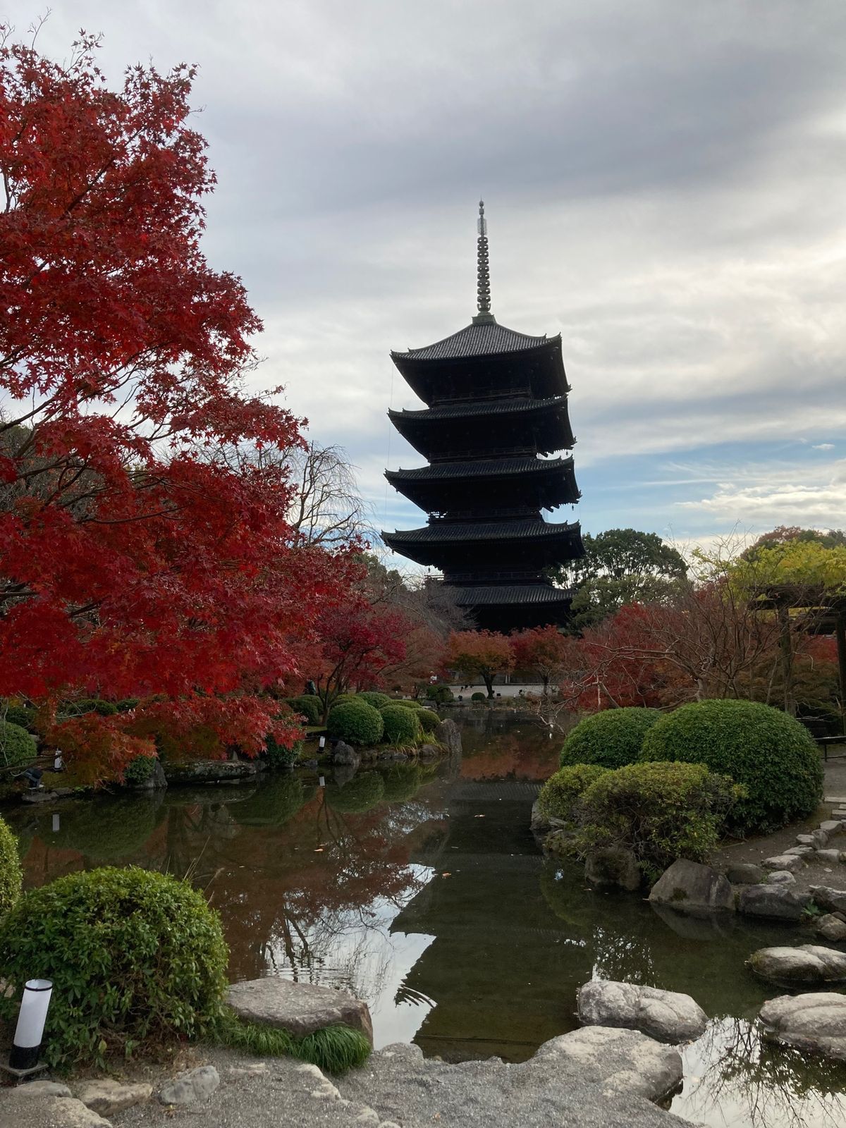 東寺へ
五重塔の心柱も見れました！