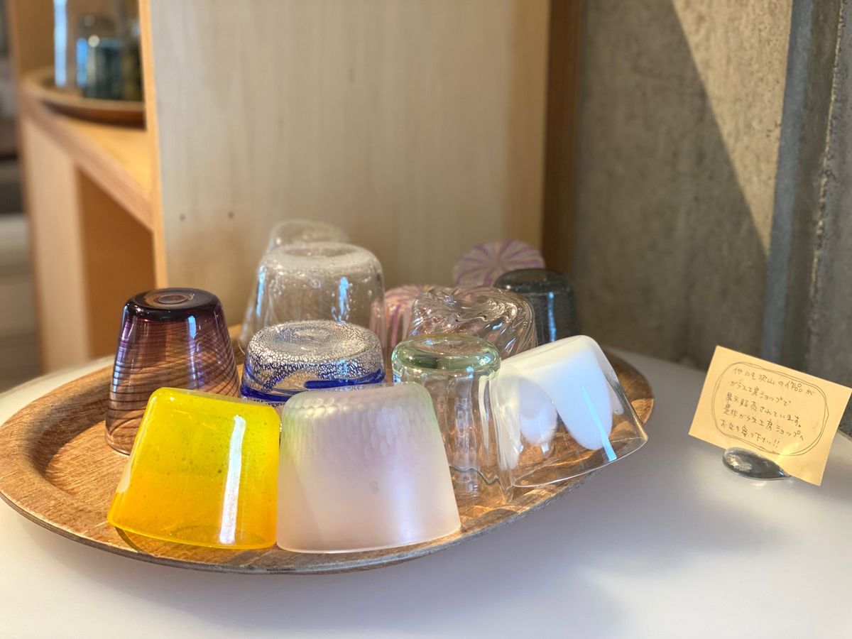 富山ガラス工房さんに併設されているカフェのクリエ（Ｃｌｉｅ）でランチ

生...