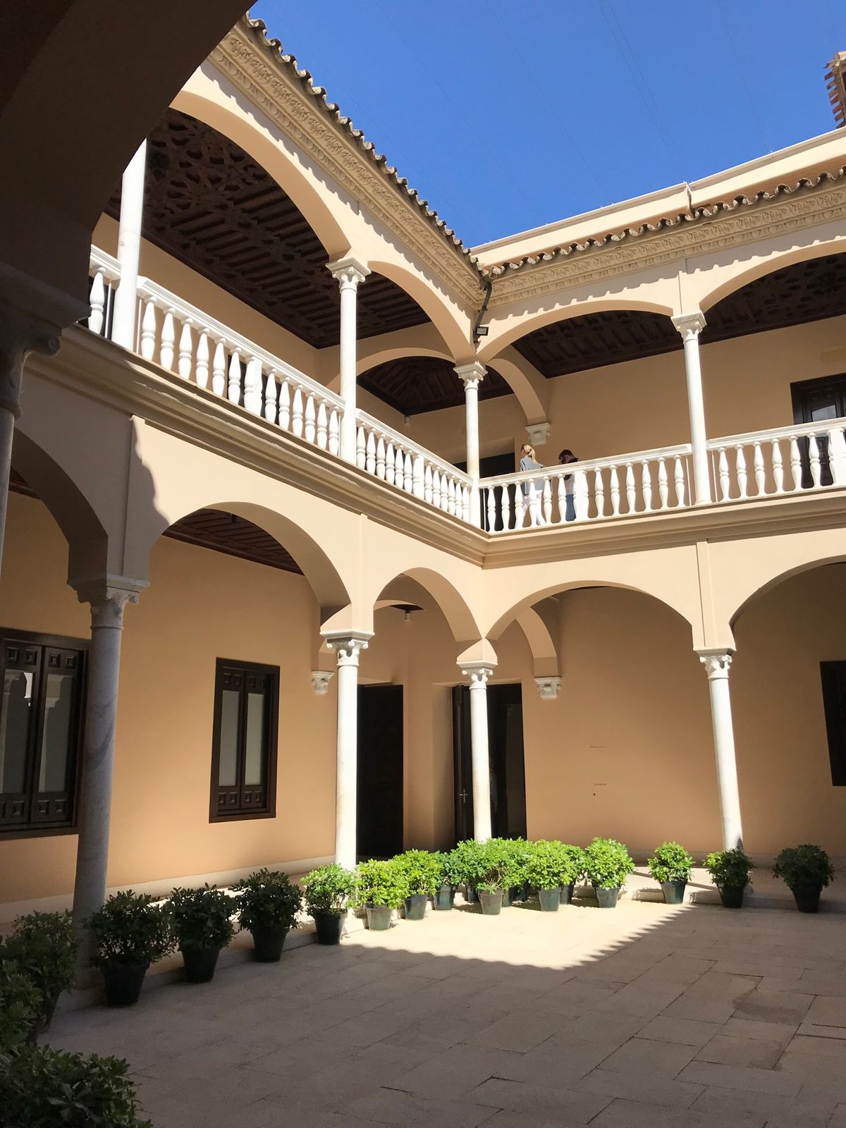 ヒーヒー言いながら高台にあるヒブラルファロ城に登る。素晴らしい眺め！
闘牛...