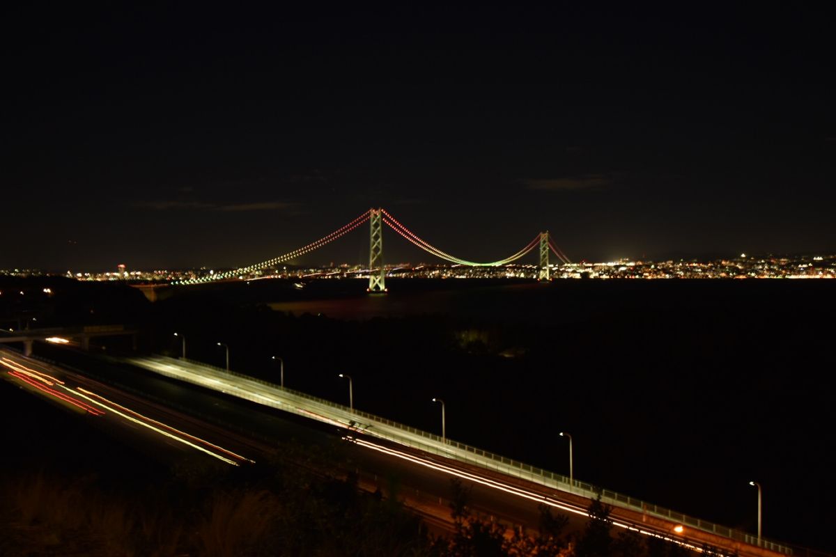 明石海峡大橋！
昼verと夜ver