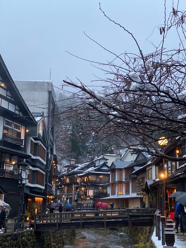 日本・銀山温泉「山形・山寺・銀山温泉　2021.12」の写真