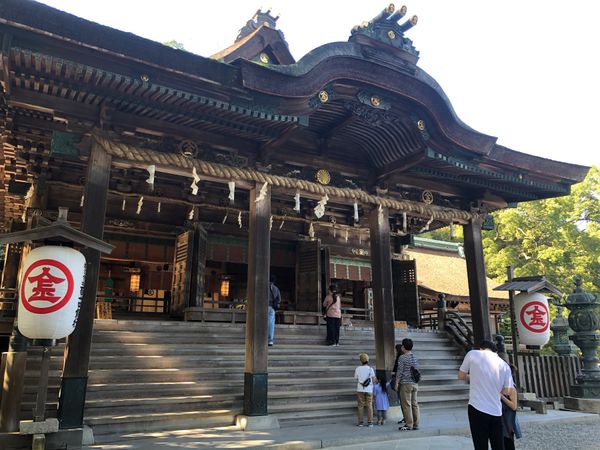 日本・香川県「初四国、香川」の写真：785段の石段を登り、金比羅宮へ参拝。