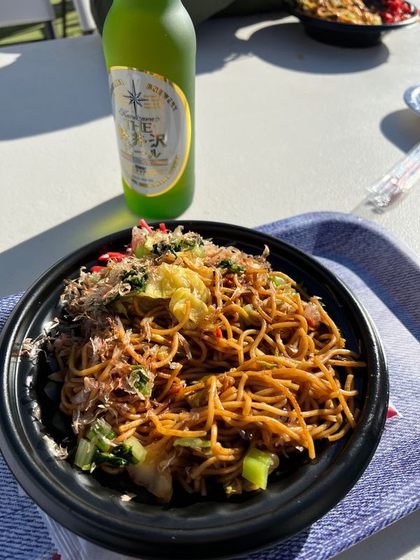 日本・軽井沢「冬の軽井沢　2021年ラスト旅行」の写真：スキーの後は氷点下の空の下、キンキンに冷...