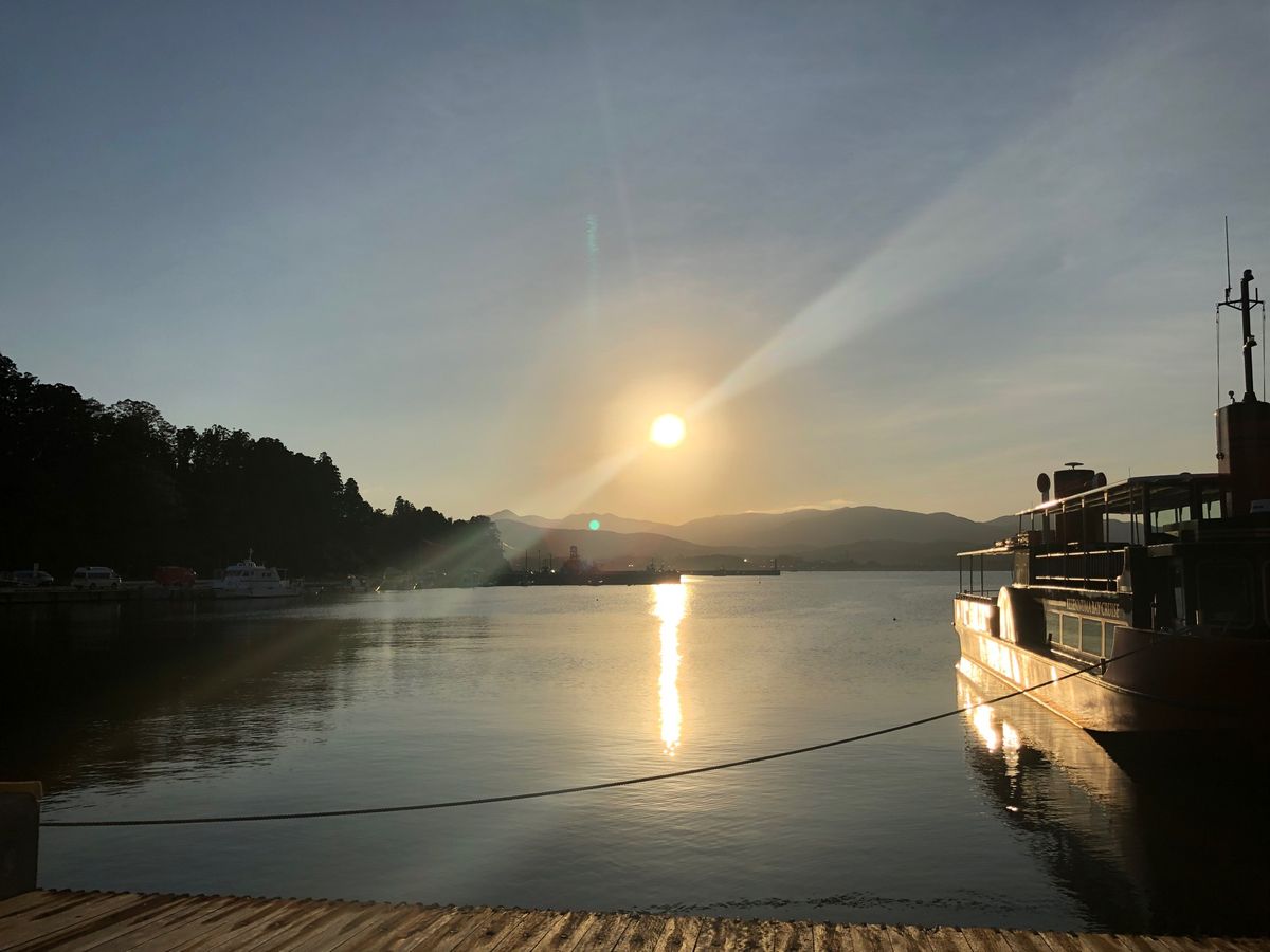 ポケモン列車🚃終点-気仙沼！
ゆったり気分、ちょうと朝ドラ放送時期だから、...