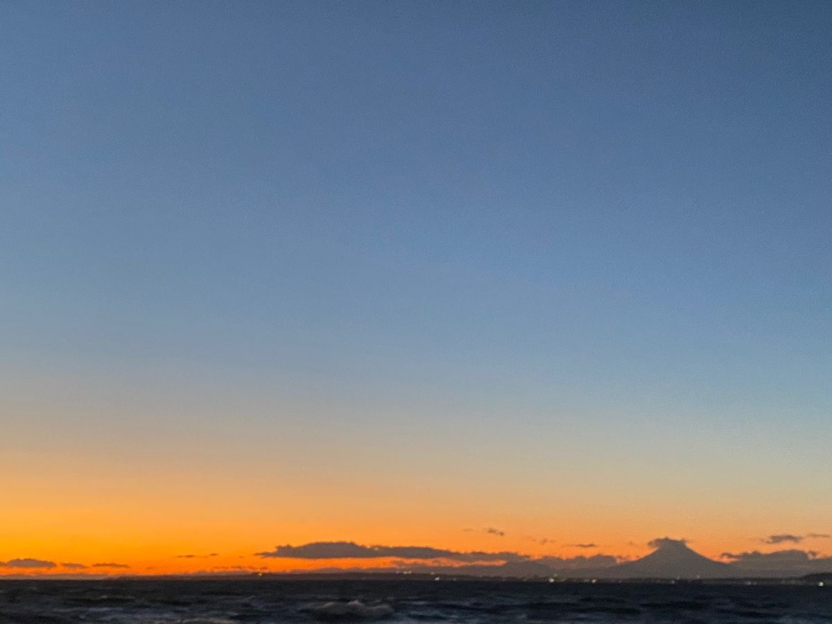 金谷にて美しい富士山、夕景を見て
美波亭のバームクーヘンをいただき
その後...
