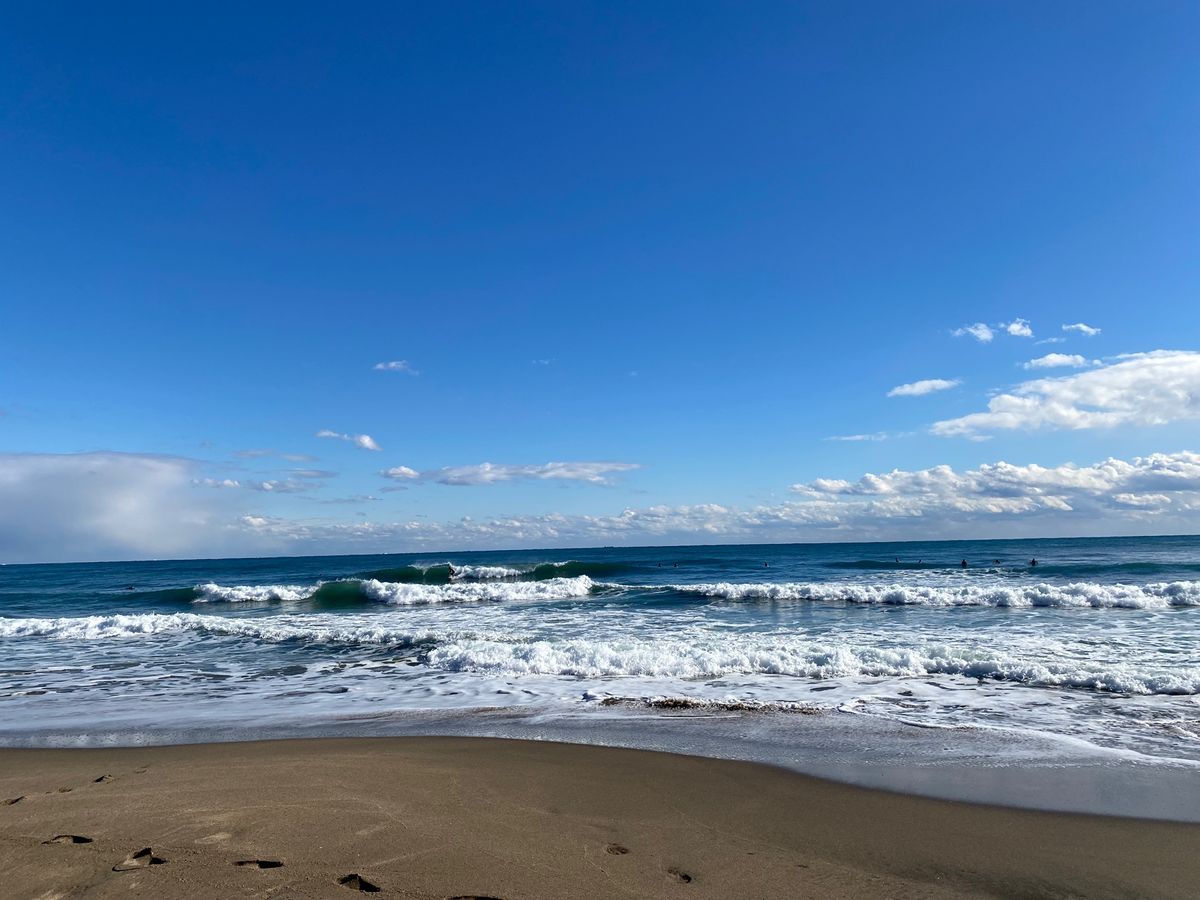 部原海岸で海を眺めました🌊

うーみーはーひろいーなーおおきーなー😆