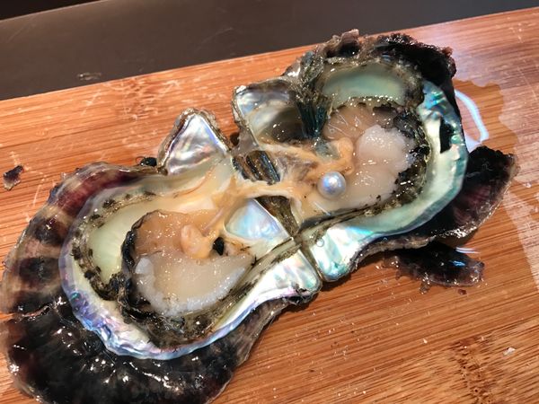 日本・三重県「伊勢志摩🗾卒業旅行」の写真：真珠取り出し体験💗💗🦪
自分でデザイン選...