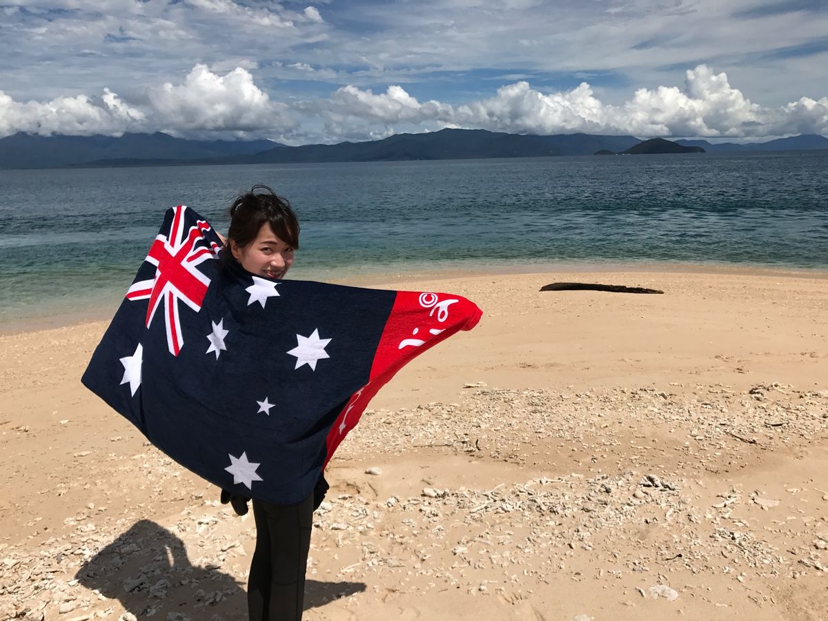 船に乗って無人島へ🏝