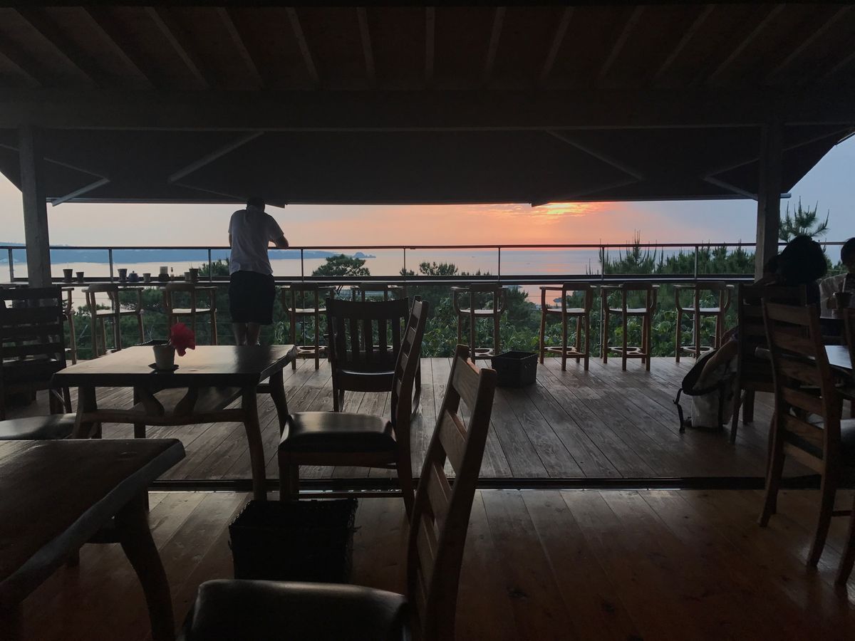 土花土花という海が見える開放的なカフェ☕️