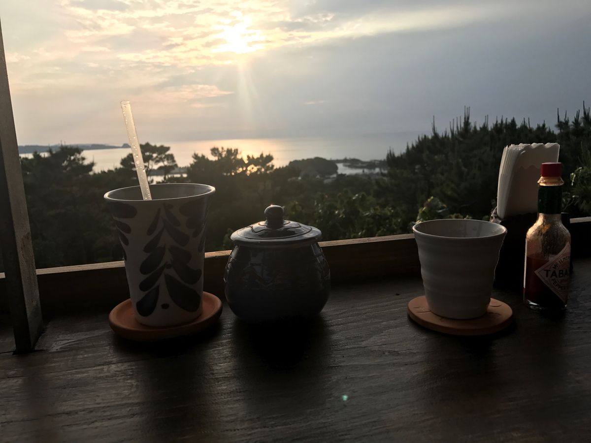 土花土花という海が見える開放的なカフェ☕️