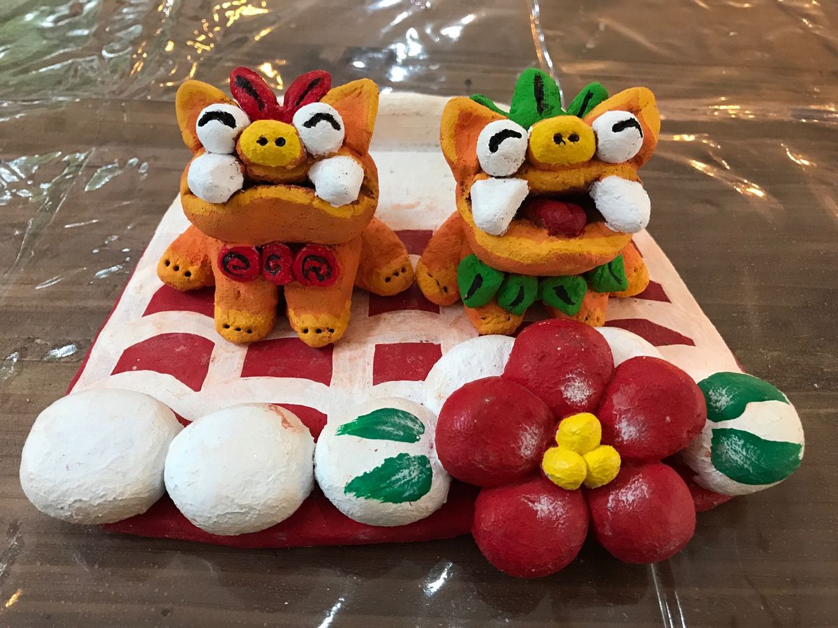 シーサーの絵付け体験、
古宇利島でハートロック♥️
ガラス工場で琉球ガラス...