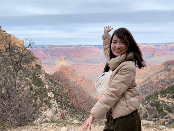 アメリカ(米国)・ラスベガス「ついに憧れのアメリカへ🇺🇸🗽」の写真：日が沈んでいくグランドキャニオン🥺

ど...