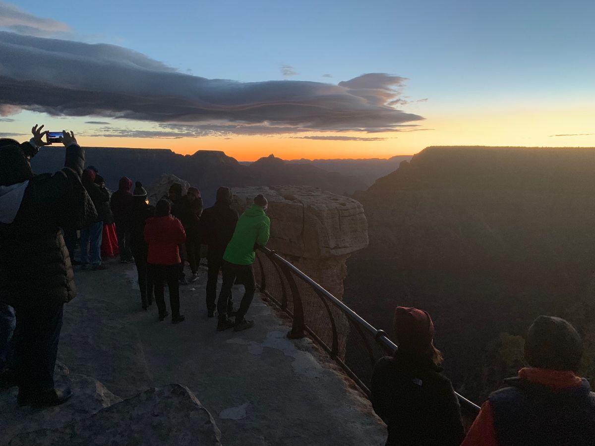 クリスマスの朝日をグランドキャニオンで🙈💗感動