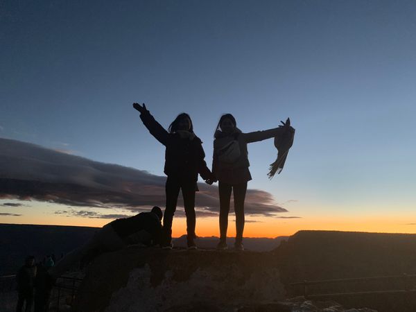 アメリカ(米国)・ラスベガス「ついに憧れのアメリカへ🇺🇸🗽」の写真：クリスマスの朝日をグランドキャニオンで🙈💗感動