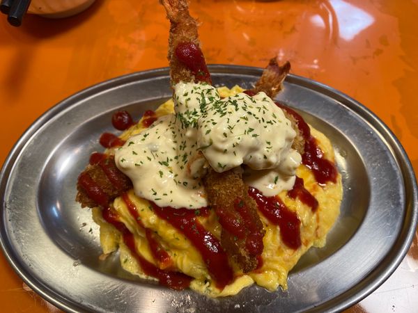 日本・石川県「石川県と岐阜の白川郷旅！」の写真：金沢ハントンライス！
めっちゃ高カロリー！笑