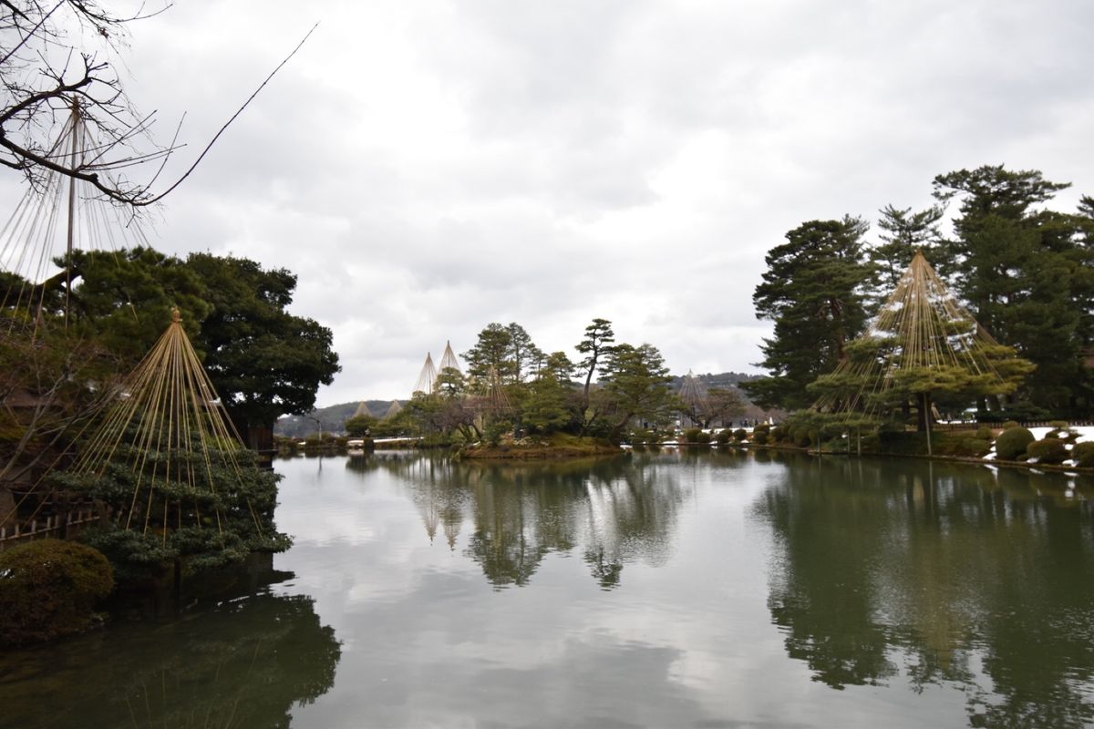 兼六園！
もうちょっと雪が欲しい！