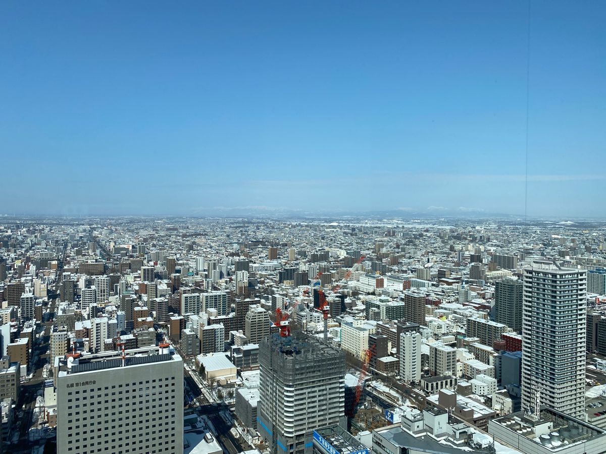 3日目。
JRタワーの展望室、T38から札幌の街を眺めました。
天気に恵ま...