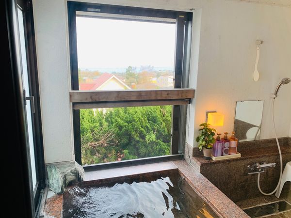 日本・熱海「伊豆🐟海鮮の旅🗾」の写真：温泉もご飯も最高だった♨️